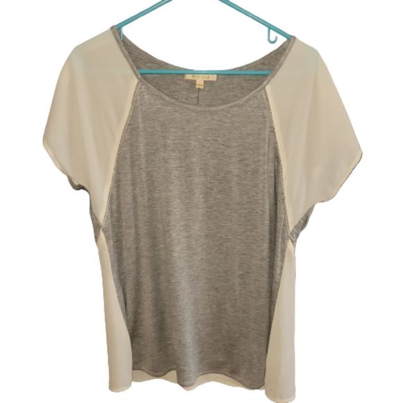 Skies are Blue for Stitch Fix Koalli Mixed Material top - Picture 1 of 6